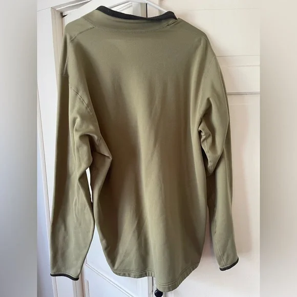 Simms Tan and Brown Outdoor Half-Zip Fleece Pullover - Picture 5 of 5